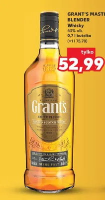 Whisky Grant's Master Blender promocja w Kaufland