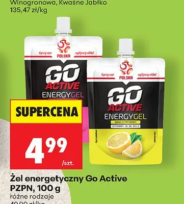 Żel energetyczny Go Active PZPN promocja w Biedronka