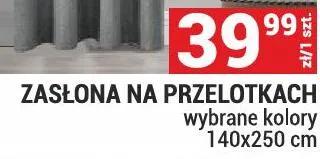 ZASŁONA NA PRZELOTACH wybrane kolory 140x250 cm promocja w Merkury Market