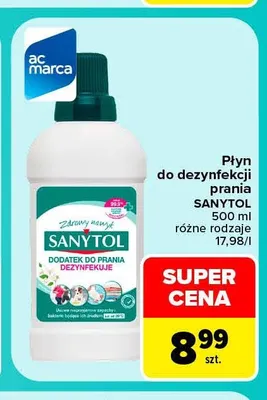 Płyn do dezynfekcji prania Sanytol promocja w Carrefour Market