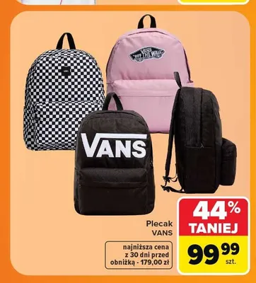 Plecak Vans promocja w Carrefour