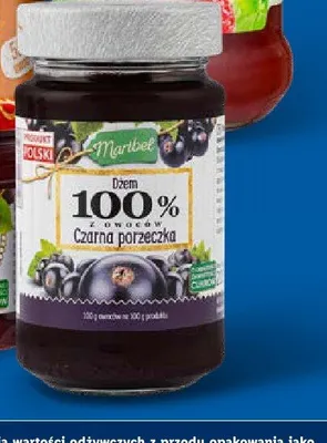 Dżem czarna porzeczka 100% promocja w Lidl