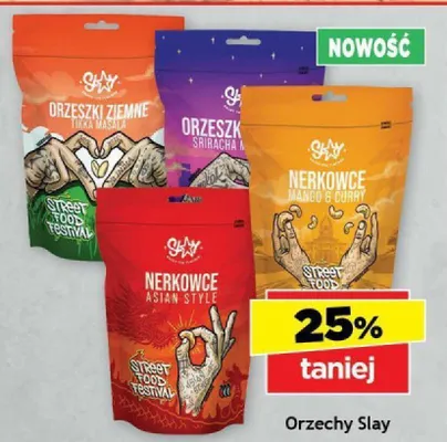 Orzeszki ziemne Slay Sriracha promocja w Gram Market