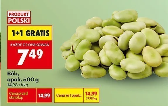 Bób polski promocja w Biedronka