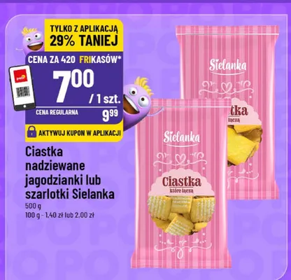 Ciastka nadziewane jagodzianki lub szarlotki promocja w POLOmarket