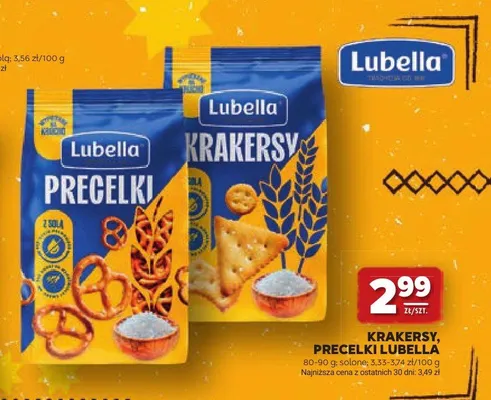 Krakersy Lubella solone promocja w Stokrotka