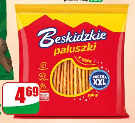 Paluszki z solą Beskidzkie promocja w Dino