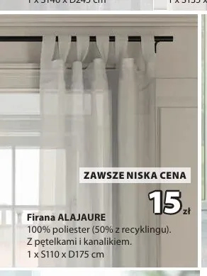 Firana Alajaure promocja w Jysk