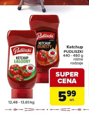 Ketchup ognisty Pudliszki promocja w Carrefour Market