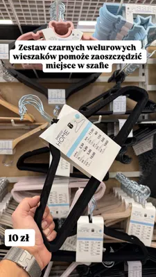 Zestaw wieszaków welurowych Pepco Home promocja w Pepco