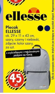 Plecak Ellesse promocja w Tedi