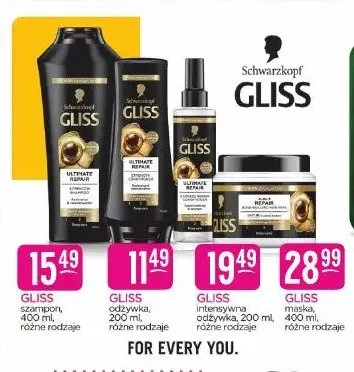 Szampon do włosów Schwarzkopf Gliss promocja w Drogerie Jasmin