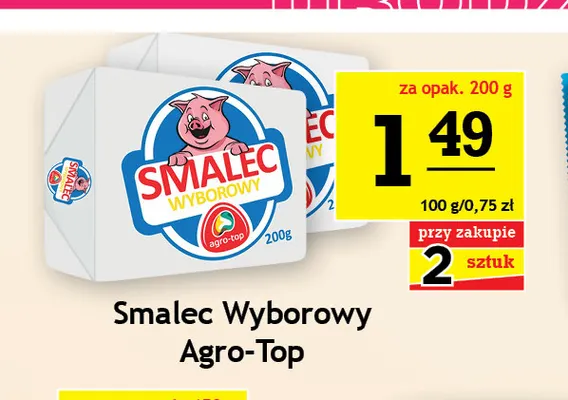 Smalec Wyborowy Agro-Top promocja w Gram Market
