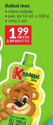 Mus Kubuś różne rodzaje promocja w Makro