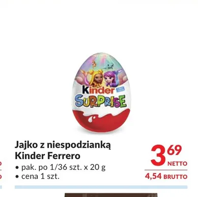 Jajko z niespodzianką Kinder Ferrero promocja w Makro