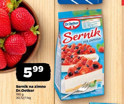 Sernik na zimno Dr.Oetker promocja w Netto