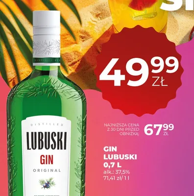 Gin Lubuski Original promocja w Duży Ben