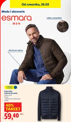 Lekka kurtka męska promocja w Lidl