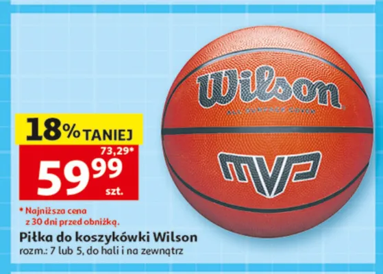 Piłka do koszykówki Wilson promocja w Auchan