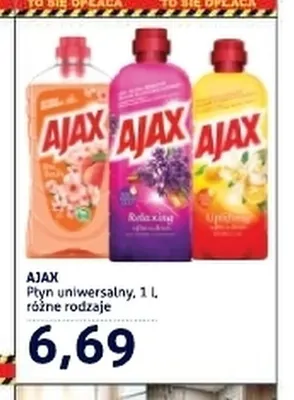Płyn uniwersalny Ajax promocja w Blue Stop