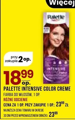Farba do włosów Palette Intensive Color Creme 1 op promocja w Drogerie Natura