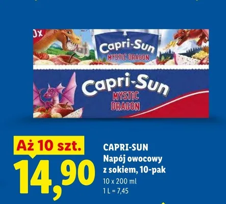 Napój owocowy z sokiem Capri-Sun 10-pak promocja w Lidl
