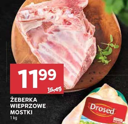 Żeberka wieprzowe mostki promocja w Stokrotka