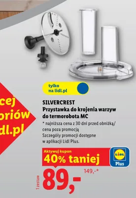 Przystawka do krojenia warzyw do termorobota SILVERCREST MC promocja w Lidl