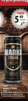 Piwo Warka Strong promocja w Arhelan