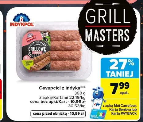 Cevapcici z indyka Indykpol promocja w Carrefour