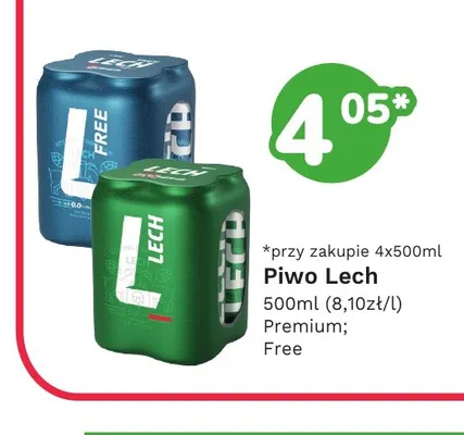Piwo Lech Premium promocja w Limonka