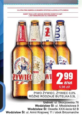Piwo Żywiec Jasne Pełne promocja w Bingo