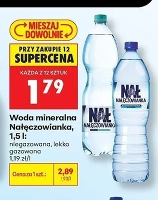 Woda mineralna Nałęczowianka niegazowana promocja w Biedronka