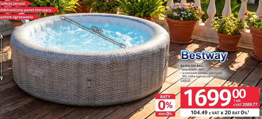 Basen Spa Bali 340645 promocja w Selgros