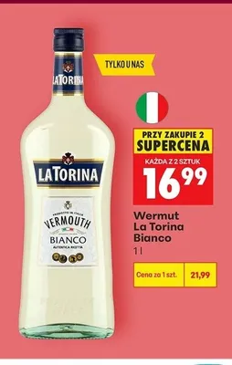 Wermut La Torina Bianco promocja w Biedronka