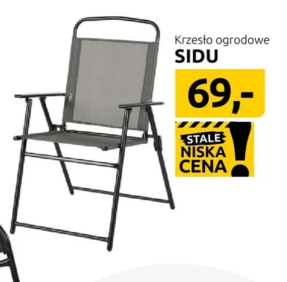 Krzesło ogrodowe składane promocja w Black Red White