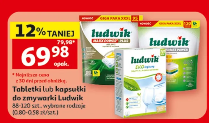 Tabletki do zmywarki Ludwik promocja w Auchan