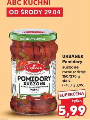 Pomidory suszone Urbanek promocja w Kaufland