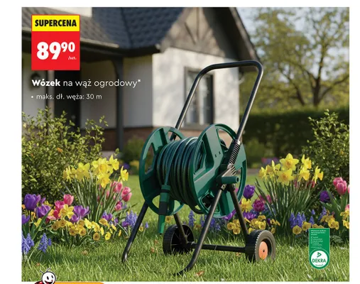Wózek na wąż ogrodowy Gardenic maks. dł. węża: 30m promocja w Biedronka