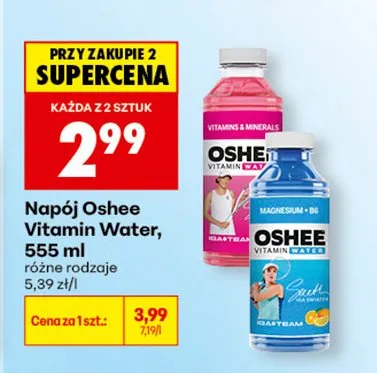 Napój Vitamin Water różne rodzaje promocja w Biedronka
