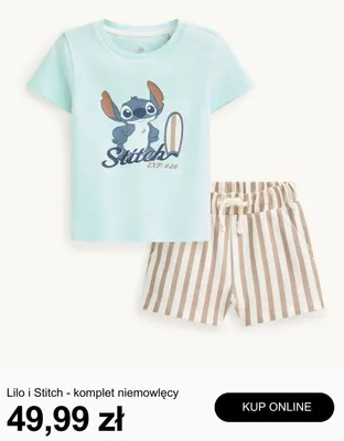 Komplet niemowlęcy Lilo i Stitch promocja w C&A