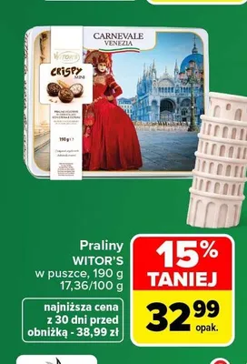 Praliny Witor's Crispy Mini promocja w Carrefour Market