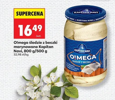 Śledzie z beczki marynowane Omega promocja w Biedronka