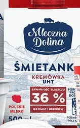 Śmietana kremówka UHT 36%  promocja w Biedronka