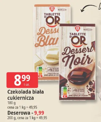 Czekolada deserowa promocja w Leclerc