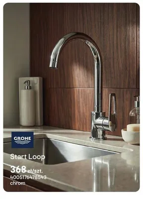 Bateria GROHE Start Loop chrom promocja w Castorama