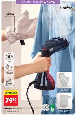 Parownica do ubrań Hoffen promocja w Biedronka