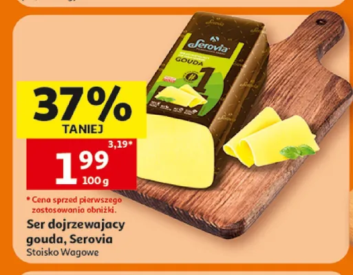 Ser dojrzewający Gouda Serovia promocja w Auchan