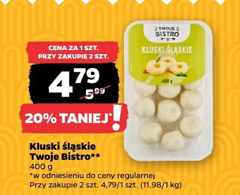 Kluski śląskie promocja w Netto