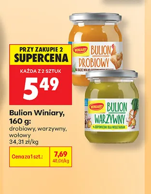 Bulion Winiary warzywny promocja w Biedronka